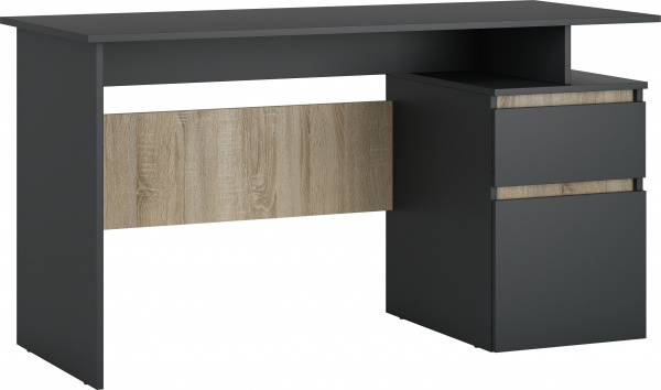 Стіл письмовий Грейд Омега графіт/дуб сонома